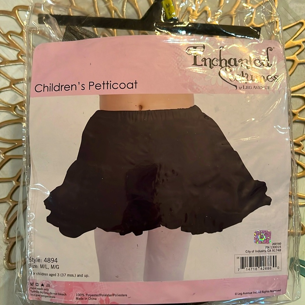 M/L children’s petticoat, Leg Avenue